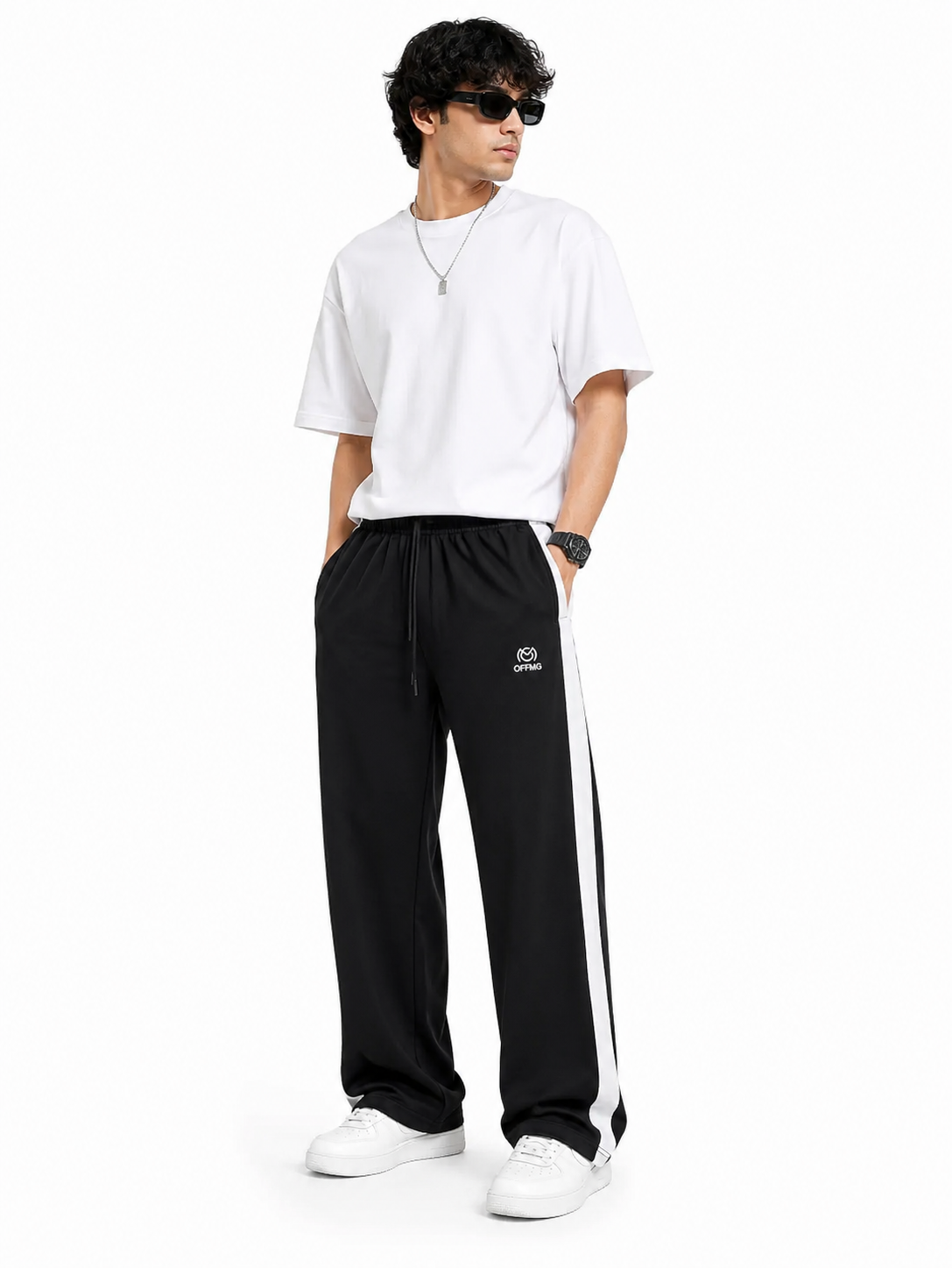 OFFMG Velocity Baggy Track Pants – Black
